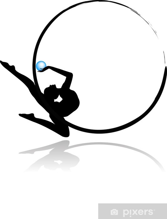 papiers peints logo de gymnastique rythmique boule jpg